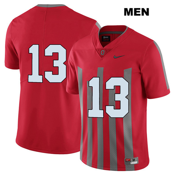 Ohio State Buckeyes Men's Rashod Berry #13 Red Authentic Nike Elite No Name College NCAA Stitched Football Jersey YD19E17DB